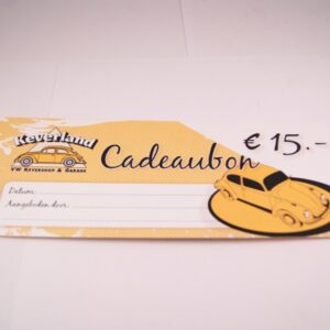 Cadeaubon 15 euro