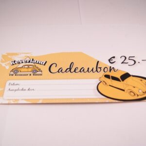Cadeaubon 25 euro