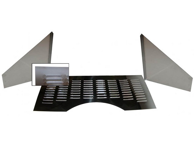 Firewall chroom/louvers 3 delig
Kever