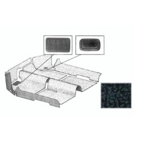 Tapijtset 13/1500 8/57->7/70
Kever cabriolet zwart