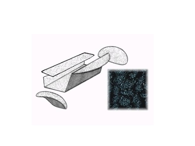 Tapijtset achter bank zwart
Kever cabriolet 8/57->7/72