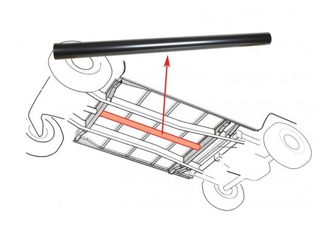 Verwarmingsbuis midden onder bus 90x1270mm
T2 8/72->7/79