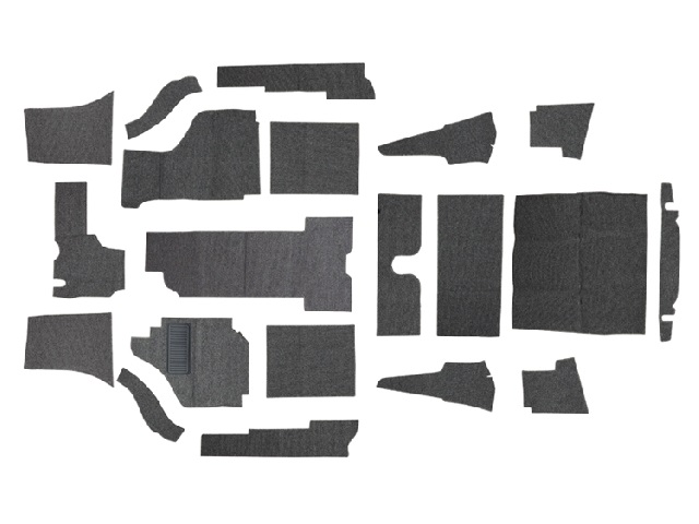 Tapijtset KG zwart coupe 8/69->
