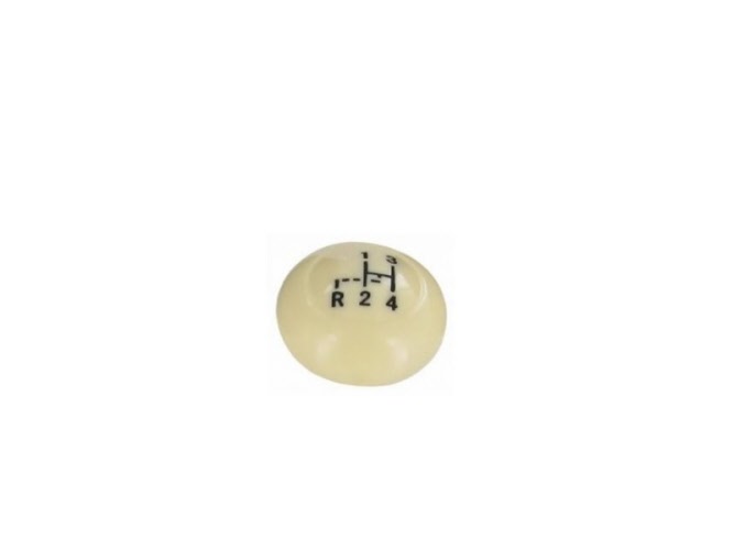 Versnellingspook knop ivoor met schakelpatroon
Kever/KG - >11/61 (10mm draad)