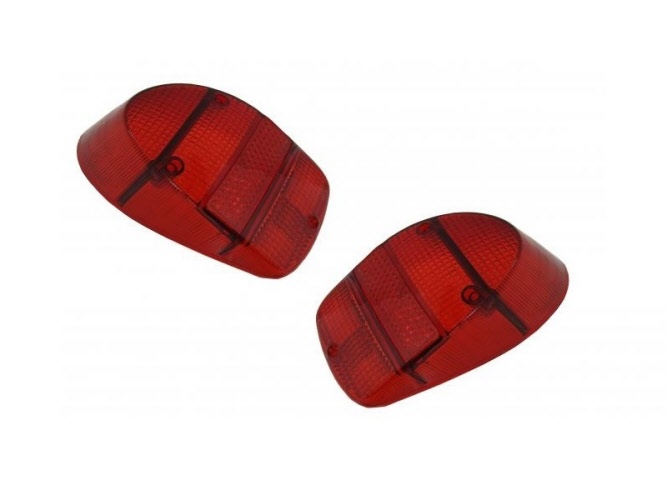 Achterlicht lens USA rood/rood/rood 2stk
Kever 8/67->7/73