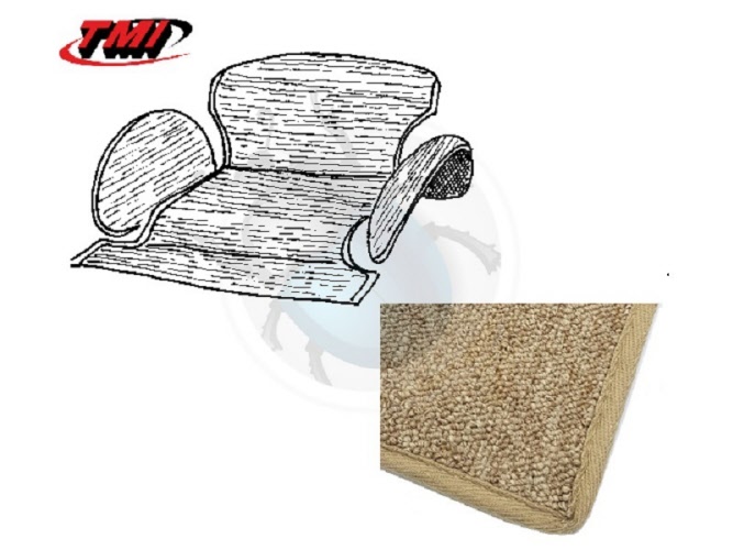 Tapijtset achter bank 
Kever sedan 8/57->7/64 OATMEAL