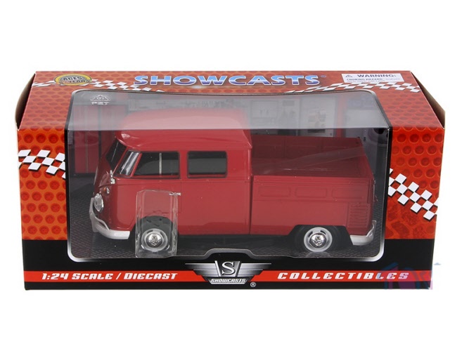 VW T1 Dubbelcabine 1:24 waxred