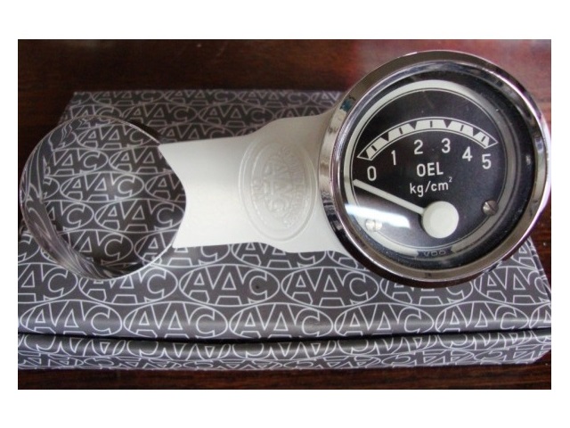 Meterhouder ivoor Motometer style 52mm 
montage aan stuurkolom T1/Kever