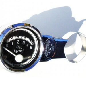 Meterhouder chrome Motometer style 52mm 
montage aan stuurkolom T1/Kever