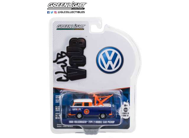 Volkswagen doublecab with towhook
Schaal 1:64 GREENLIGHT