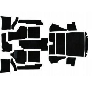 Tapijtset KG zwart cabriolet 8/68->