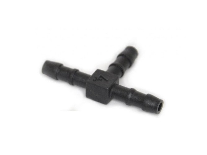 Benzineslang T-stuk 4 mm plastic