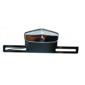 Kentekenplaathouder met verlichting chroom