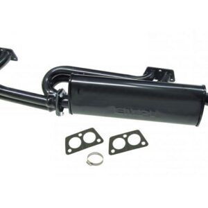 Uitlaat single quiet pack zwart 
Type 4 motor