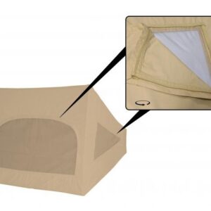 Westfalia tentdoek scharnier achterzijde
T2 8/74->7/79 Beige 3 raam