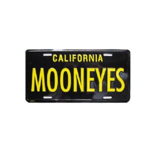 MOONEYES kentekenplaat zwart/geel
CALIFORNIA MQQNEYES