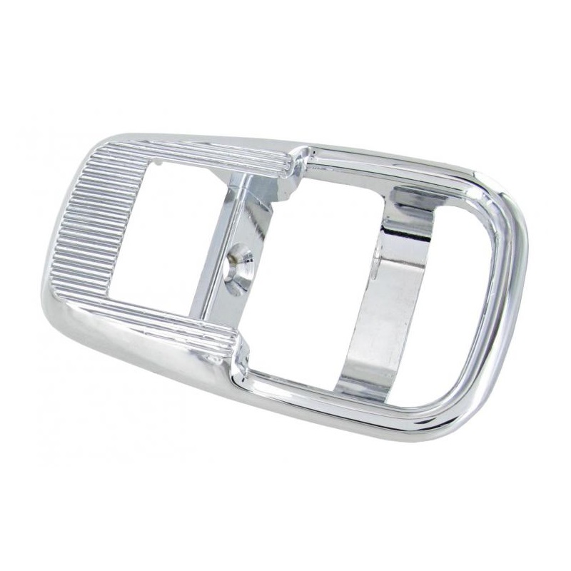 Deurhendel omlijsting chroom (per stuk)
Kever cabrio 8/70->7/73 KG 8/70-> T2 8/68->7/73