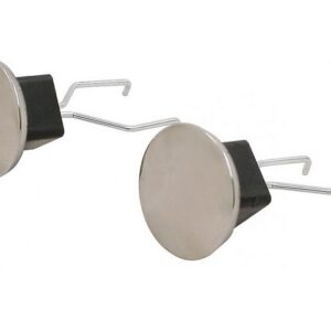 Kriksteun afdekdop chroom 
met wieldoptrekker 2stk