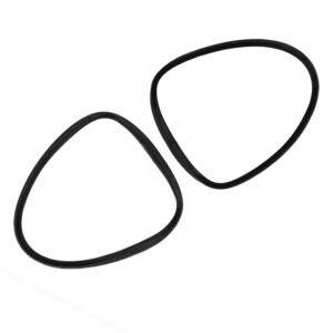 Ruitrubber set zonder groef achter A-kwal.
brilkever ->8/52