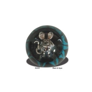 MOONEYES RAT FINK versnellingspook knop
BLACK AND AQUA  LIMITED EDITION