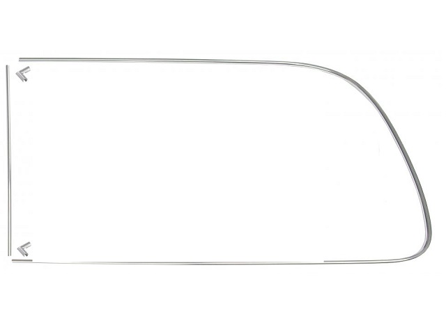 Ruitpees aluminium zij achter links incl. sluitstukken
T2 8/67->7/71 met tochtruit