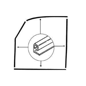 Deurrubber kever ->7/55
A-kwaliteit