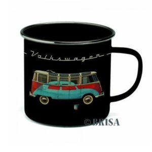 Drinkmok VW T1 zwart samba
Emaille  per stuk