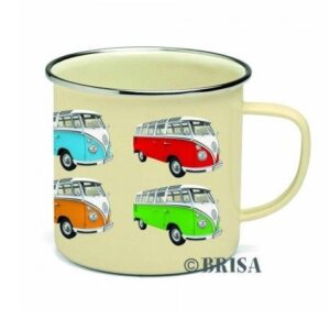 Drinkmok VW T1 samba multicolour
Emaille  per stuk