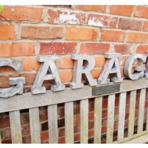 GARAGE 3D letterset
6-delig zinc